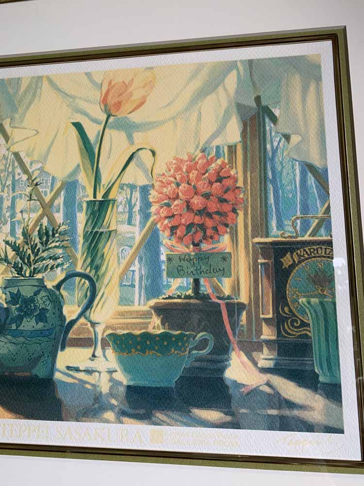 楽天市場】笹倉鉄平 軽井沢の窓辺／絵画 版画 ミクスドメディア 全国