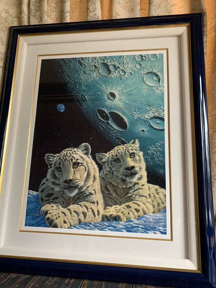 楽天市場】絵画 シムシメール ツインレパード 版画／シルクスクリーン