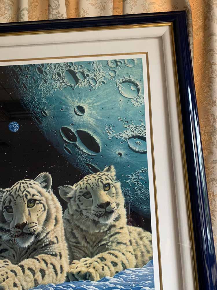 楽天市場】絵画 シムシメール ツインレパード 版画／シルクスクリーン