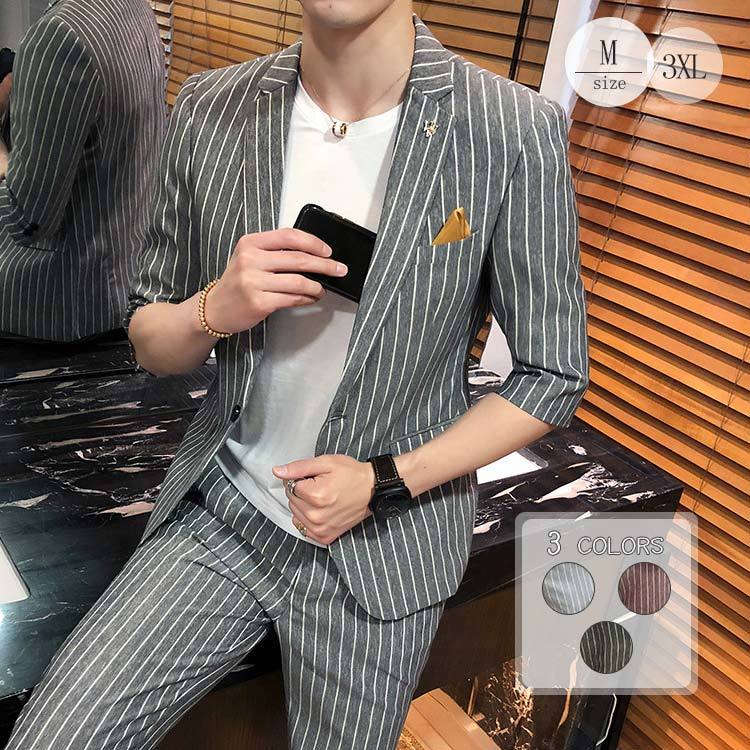 楽天市場】「送料無料」2ピーススーツ メンズ カジュアルスーツ