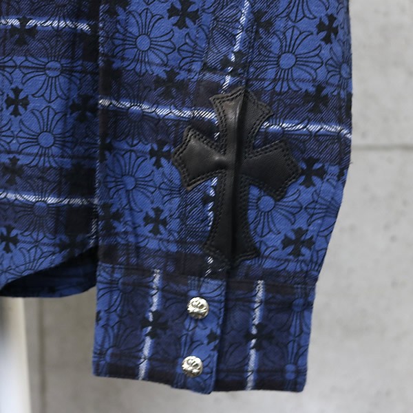 楽天市場】CHROME HEARTS 銀座店 クロムハーツ 美品 チェックシャツ CH