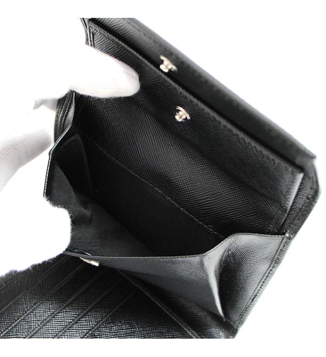 楽天市場】極美品 プラダ PRADA 三角ロゴ 三つ折り財布 サフィアーノ