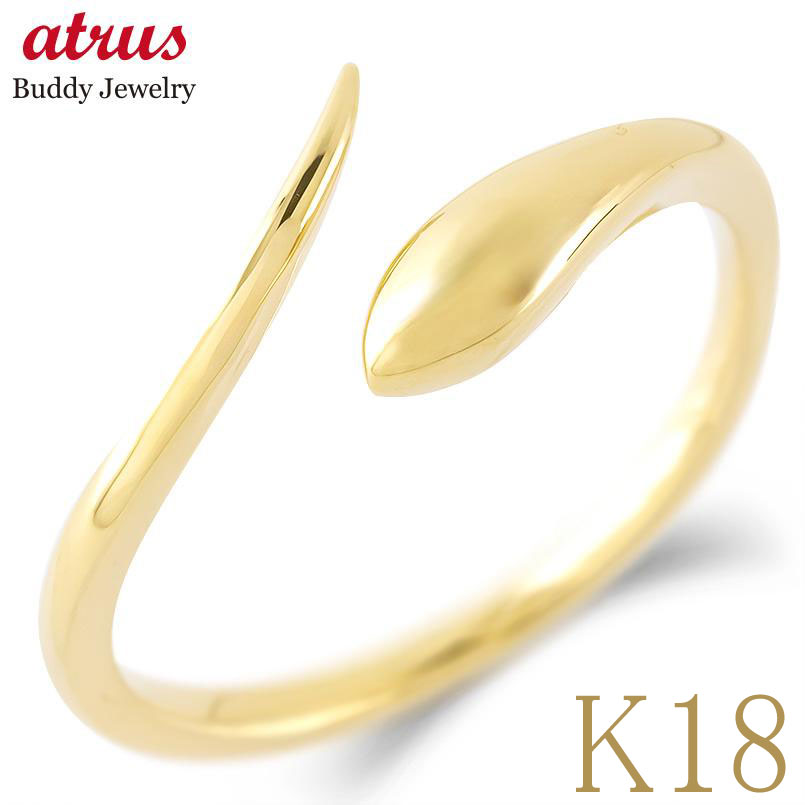 楽天市場】【10%OFFセール】ヘビ 蛇 18金 リング k18 レディース 指輪