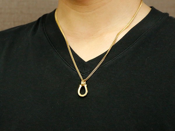 楽天市場】10金 ペンダントトップ ネックレス 喜平 ブラック