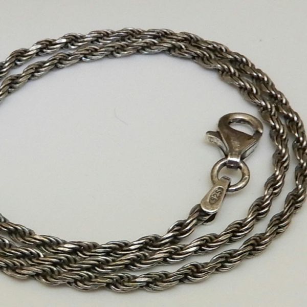 楽天市場】【60cm/1.9mm燻し加工】カットフレンチロープチェーン