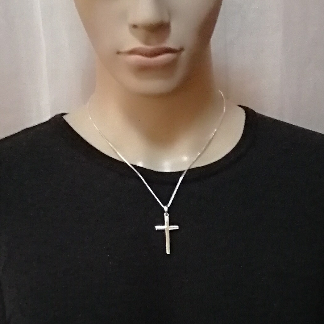 楽天市場】【シンプルでかっこいい】 クロス ネックレス メンズ