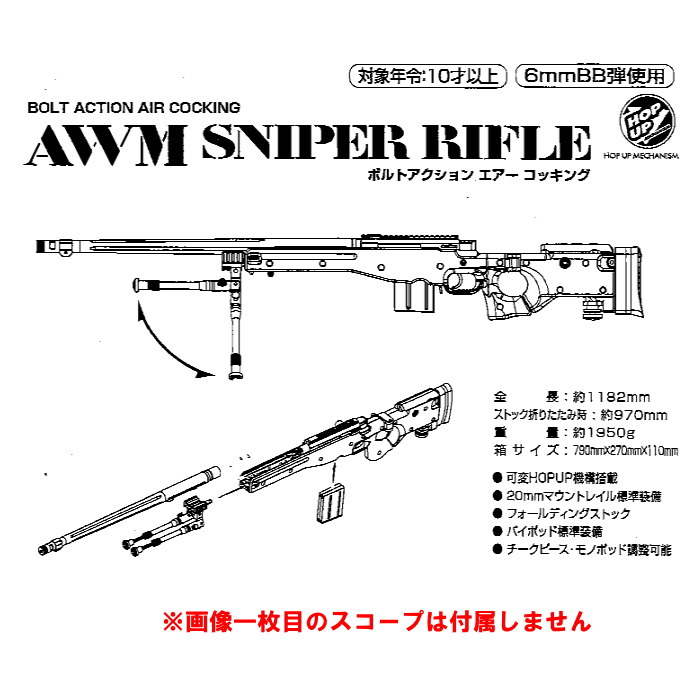 楽天市場】☆【10月5日発売予定】クラウンモデル AWM スナイパー