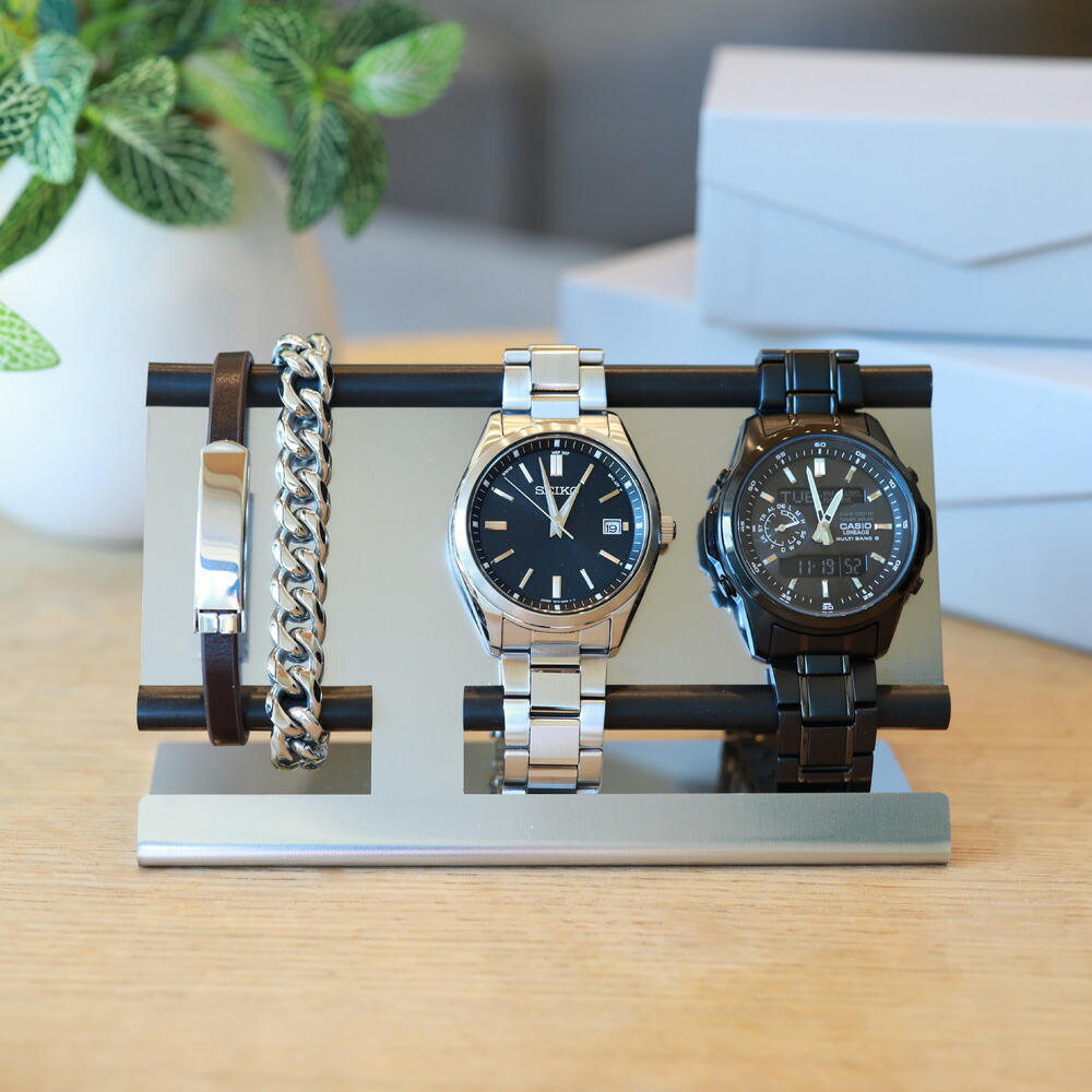 楽天市場】【レビュー特典】 腕時計 スタンド シンプル おしゃれ