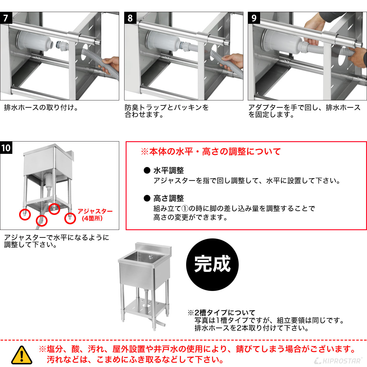 楽天市場】業務用 シンク 1槽式 750×600×高さ800 750-600【業務用