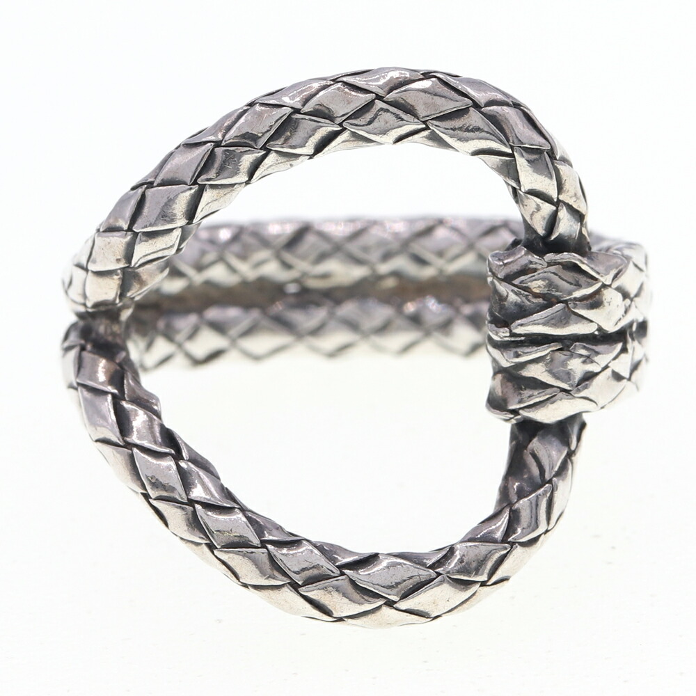 楽天市場】ボッテガヴェネタ リング イントレチャート SV スターリング