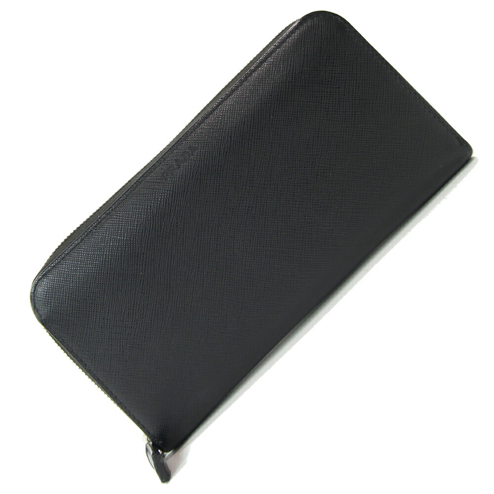 楽天市場】プラダ ラウンドファスナー長財布 2ML317 ブラック レザー