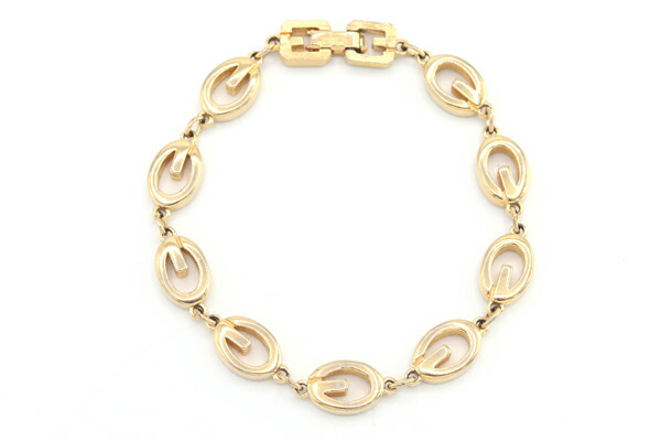 楽天市場】ジバンシー ブレスレット ゴールド メタル 中古