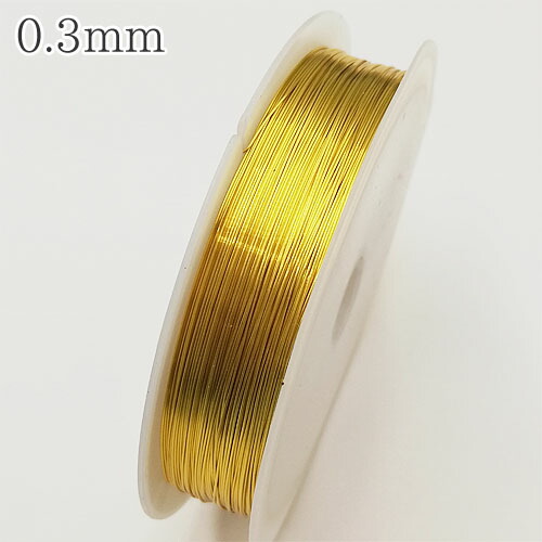 楽天市場】18kgp ワイヤー 真鍮製 1巻 wire022 024 手芸 ワイヤー
