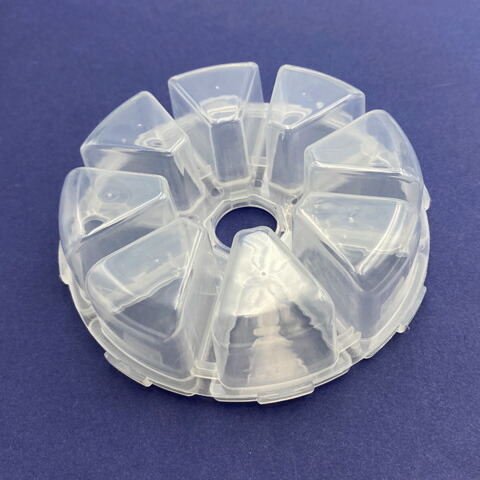 楽天市場】ラウンド型 クリアケース 半透明ケース 小物 収納 小分け