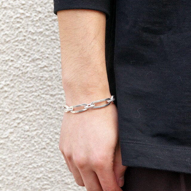楽天市場】シルバーブレスレット チェーンブレスレット 極太 無骨