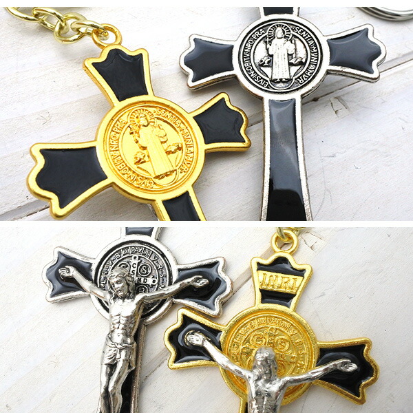 楽天市場】ジーザスクロス キーホルダー 全2色 シルバー ゴールド キー