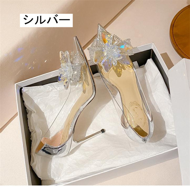 楽天市場】シルバー/シャンパン ハイヒール ピンヒール パンプス