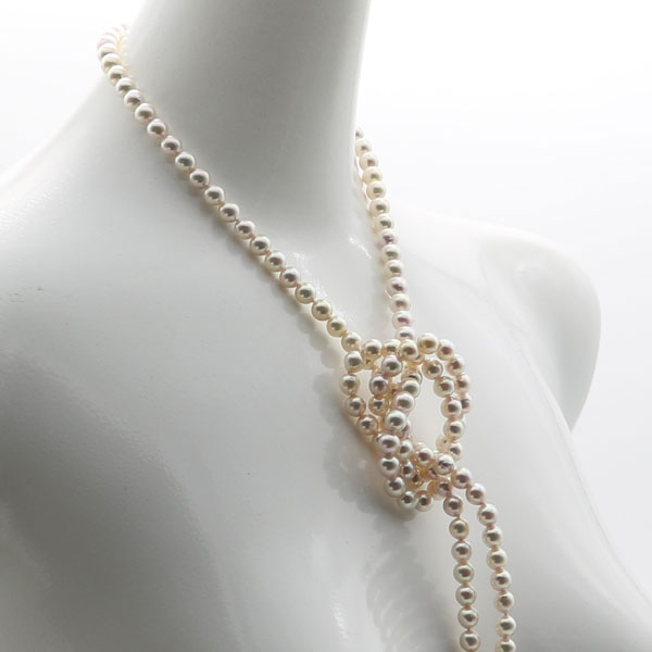 楽天市場】真珠 パール ロング ネックレス あこや真珠 ロング パール