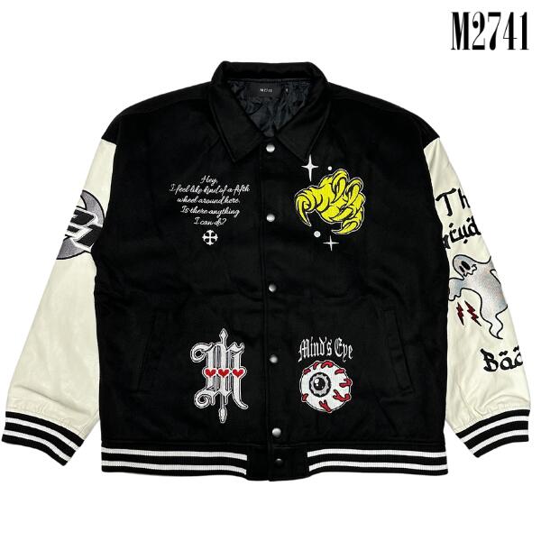 楽天市場】M2741「Patch Stadium Jacket Black」ワッペン&刺繍