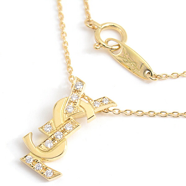 楽天市場】イヴサンローラン ネックレス レディース YSLロゴ