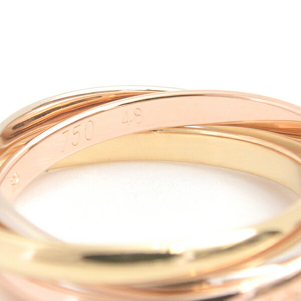 楽天市場】カルティエ 指輪 レディース トリニティ リング 48号 実寸