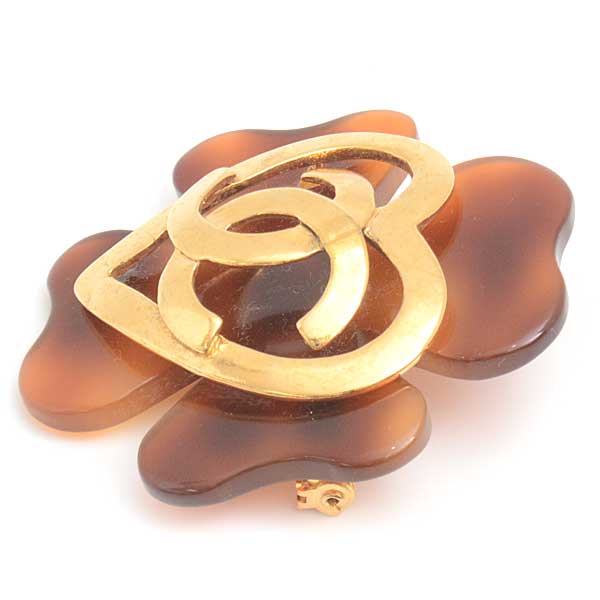 楽天市場】シャネル ブローチ レディース ココマーク べっ甲柄