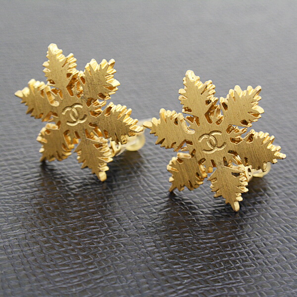 楽天市場】シャネル イヤリング レディース 雪の結晶 スノーフレーク