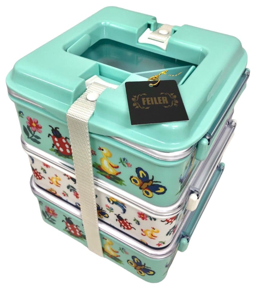 楽天市場】未使用 FEILER フェイラー ランチボックス スカイブルー