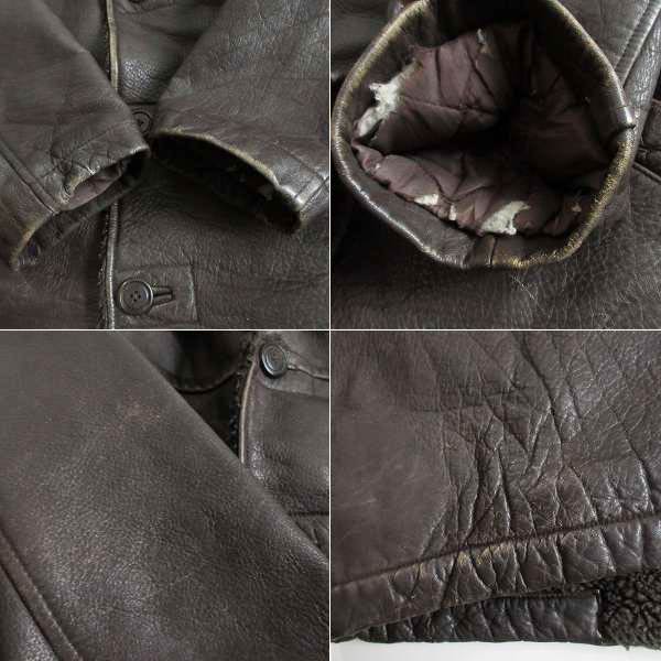 楽天市場】J.CREW 裏ボア 肉厚 レザージャケット M ダークブラウン系