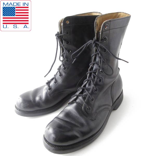 楽天市場】60s USA製 実物 米軍 9ホール コンバット ブーツ 黒 8R 26cm
