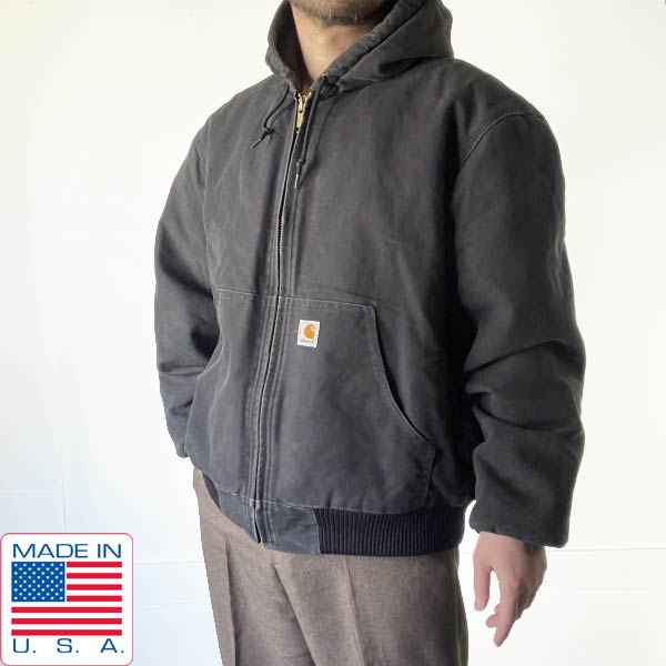 楽天市場】USA製 carhartt J140 アクティブジャケット 黒 L-R ダック