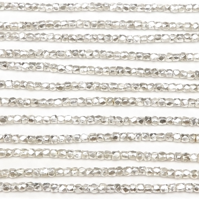 楽天市場】カレンシルバー キューブカット 1mm【1連販売】▽ シルバー