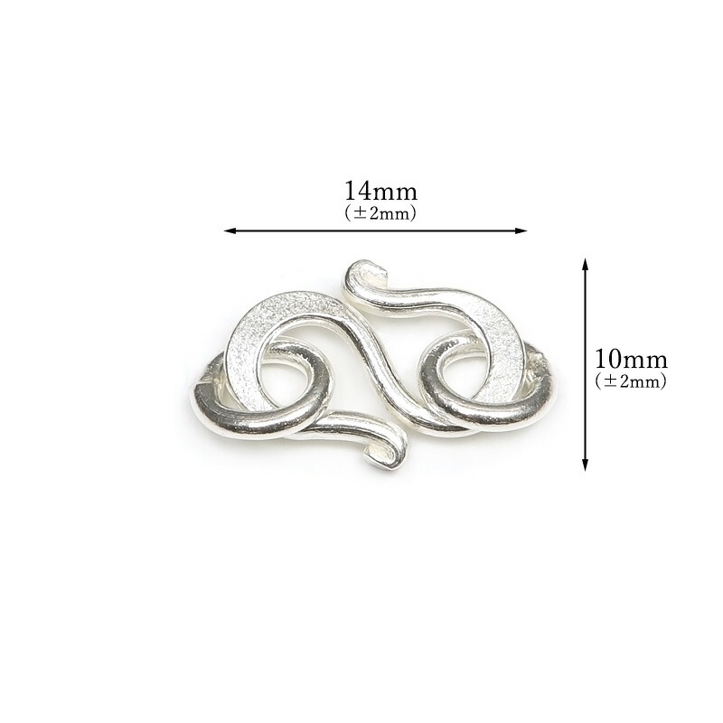 楽天市場】カレンシルバー S字フック リング付 No.1【1コ販売