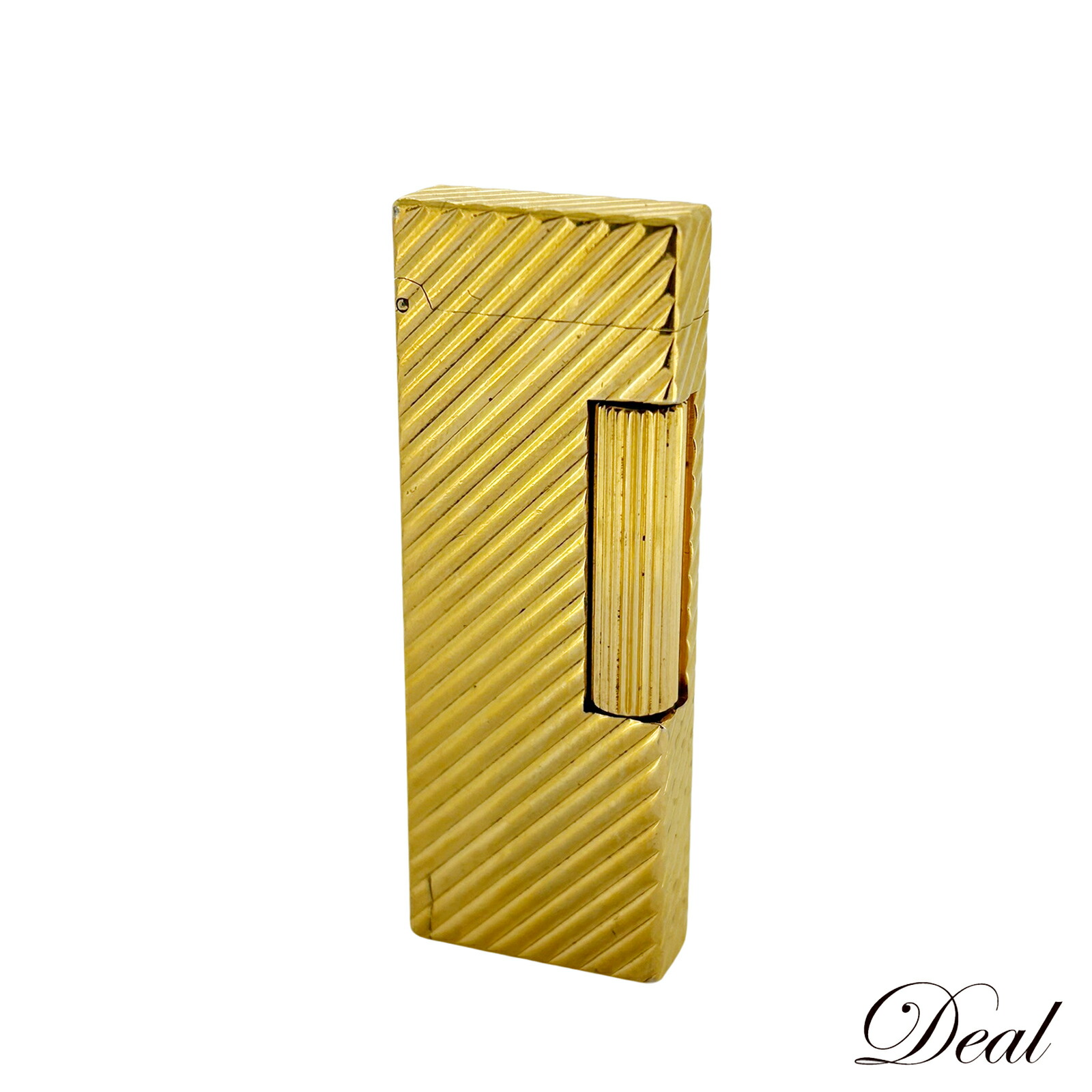 楽天市場】着火確認済 dunhill ダンヒル 薄型 ガスライター ゴールド