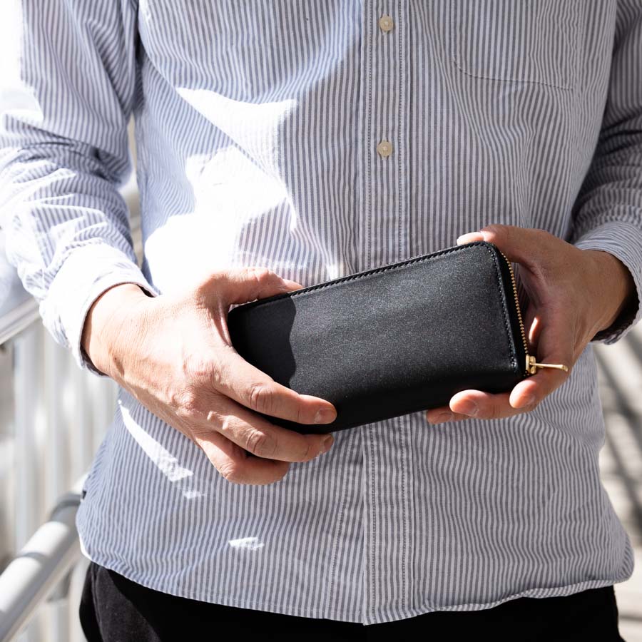 楽天市場】【着後レビュー特典】栃木レザー 長財布 メンズ ラウンド