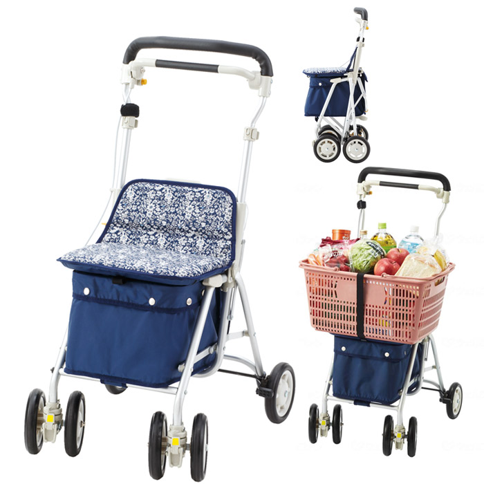 楽天市場】【8%OFFクーポン〜3/4 14時まで】 シルバーカー 軽量 座れる