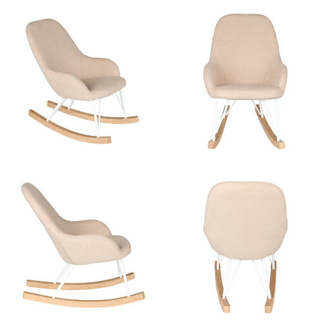 楽天市場】ダルトン ロッキングチェア S K645-789 椅子 アイボリー