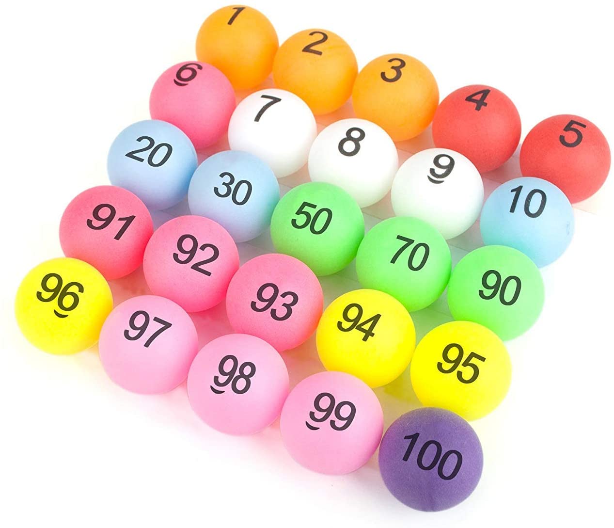 楽天市場】抽選球 抽選ボール 数字入り ボール 40mm 100球 1〜100 番号