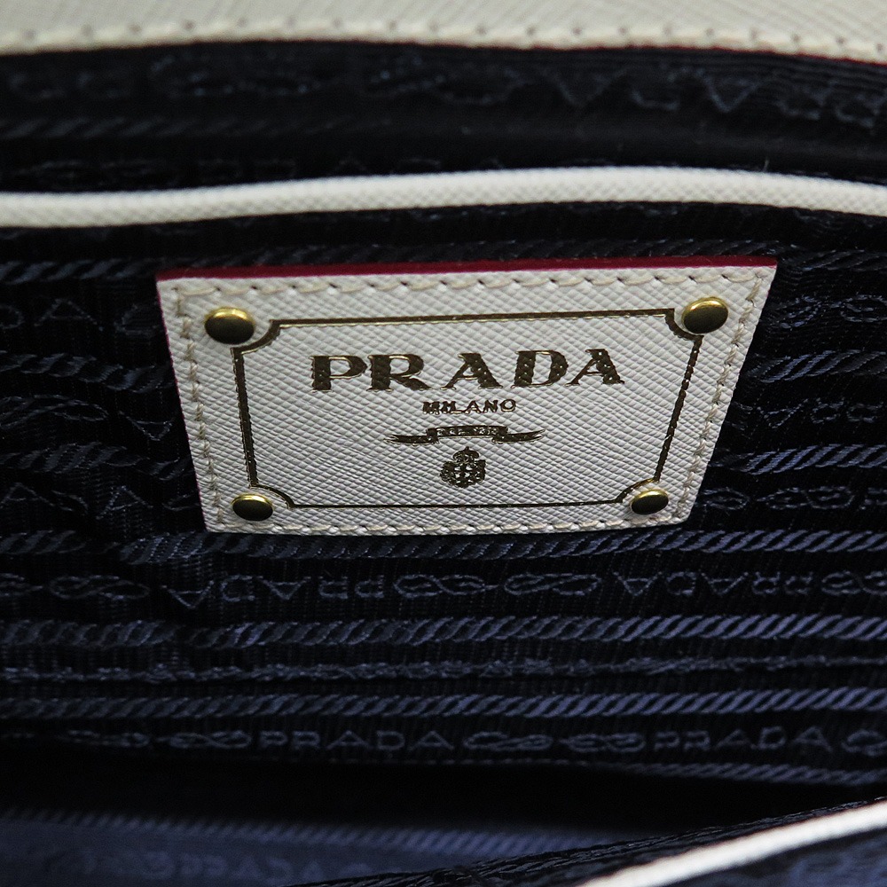 楽天市場】【中古】 プラダ デニム×サフィアーノ BN2441 ハンドバッグ