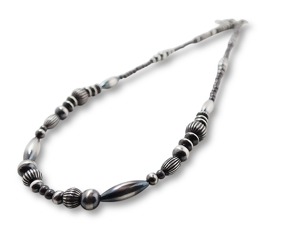 楽天市場】インディアンジュエリー ビーズ ネックレス シルバー925