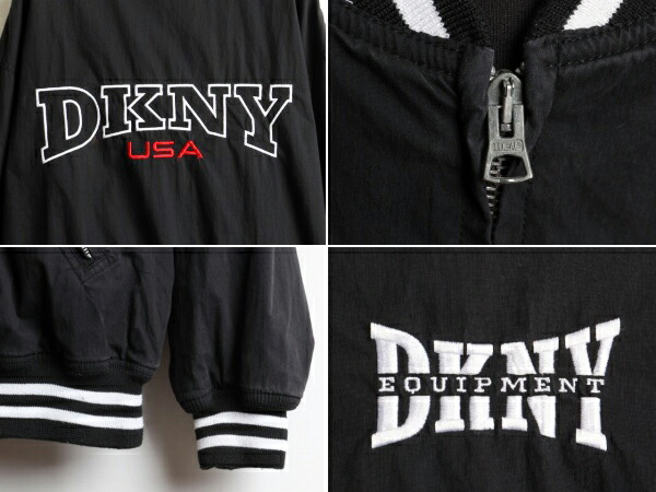 楽天市場】90s □ DKNY ダナキャラン フルジップ ライナー付 コットン