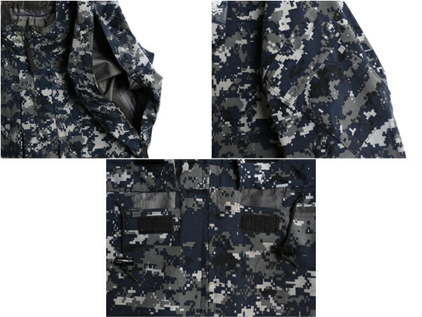 楽天市場】米軍実物 US NAVY デジタルカモ TYPE1 迷彩 ゴアテックス