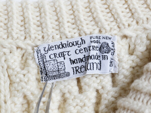 楽天市場】手編み アイルランド製 フィッシャーマン ウール ハンド