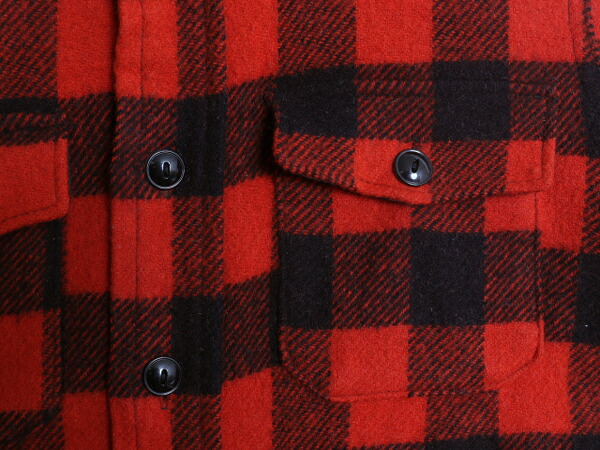 楽天市場】60s MELTON ブロック チェック CPO ウール シャツ メンズ M