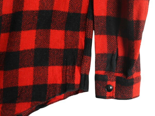 楽天市場】60s MELTON ブロック チェック CPO ウール シャツ メンズ M