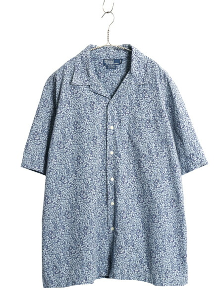 楽天市場】90s ☆ ポロ ラルフローレン 花柄 オープンカラー シャツ