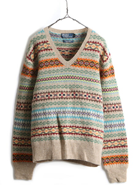 楽天市場】手編み 90s オールド □ POLO ポロ ラルフローレン フェア