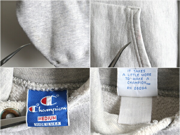 楽天市場】80s 前期 青刺繍タグ USA製 ☆ チャンピオン リバース