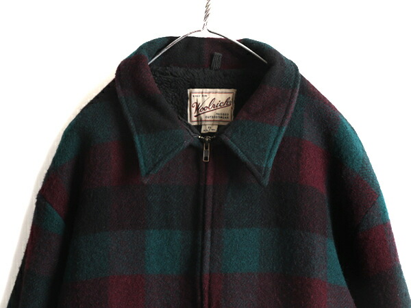 楽天市場】90s USA製 □ ウールリッチ 裏ボア チェック ウール