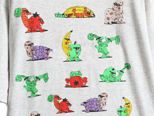 楽天市場】90s ☆ フルーツ 四十八手 エロ プリント Tシャツ メンズ XL